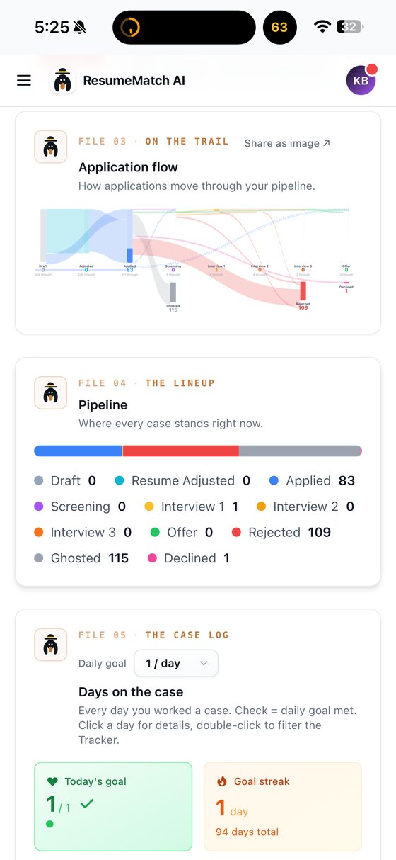 ResumeMatch AI screen