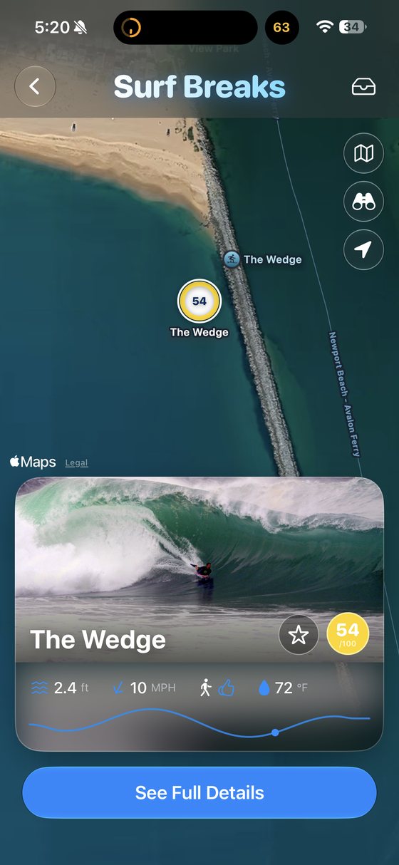 Surf Breaks screen