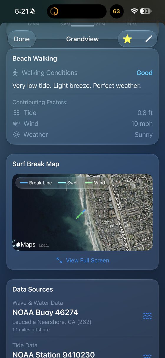 Surf Breaks screen
